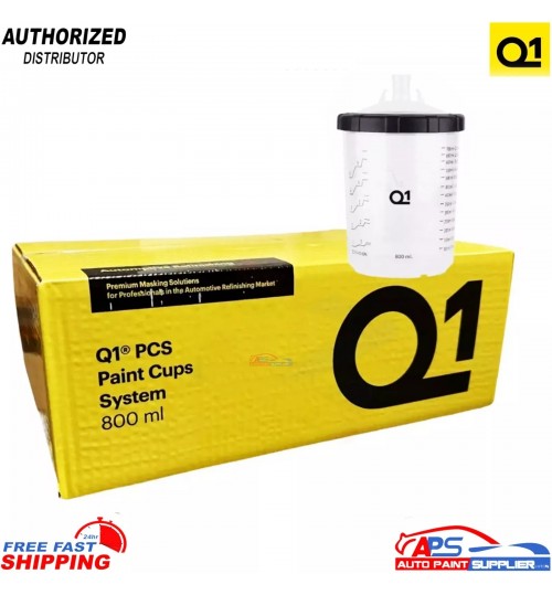 Q1 PCS 800ML Paint Cup System 125M - 50 Pack | Premium Quality